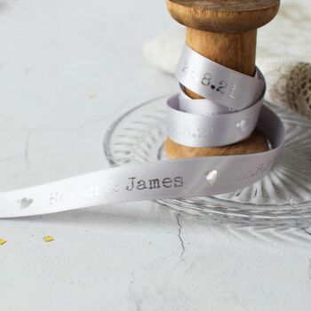 Personalised Ribbon, Name And Date, 15mm, 6 of 7
