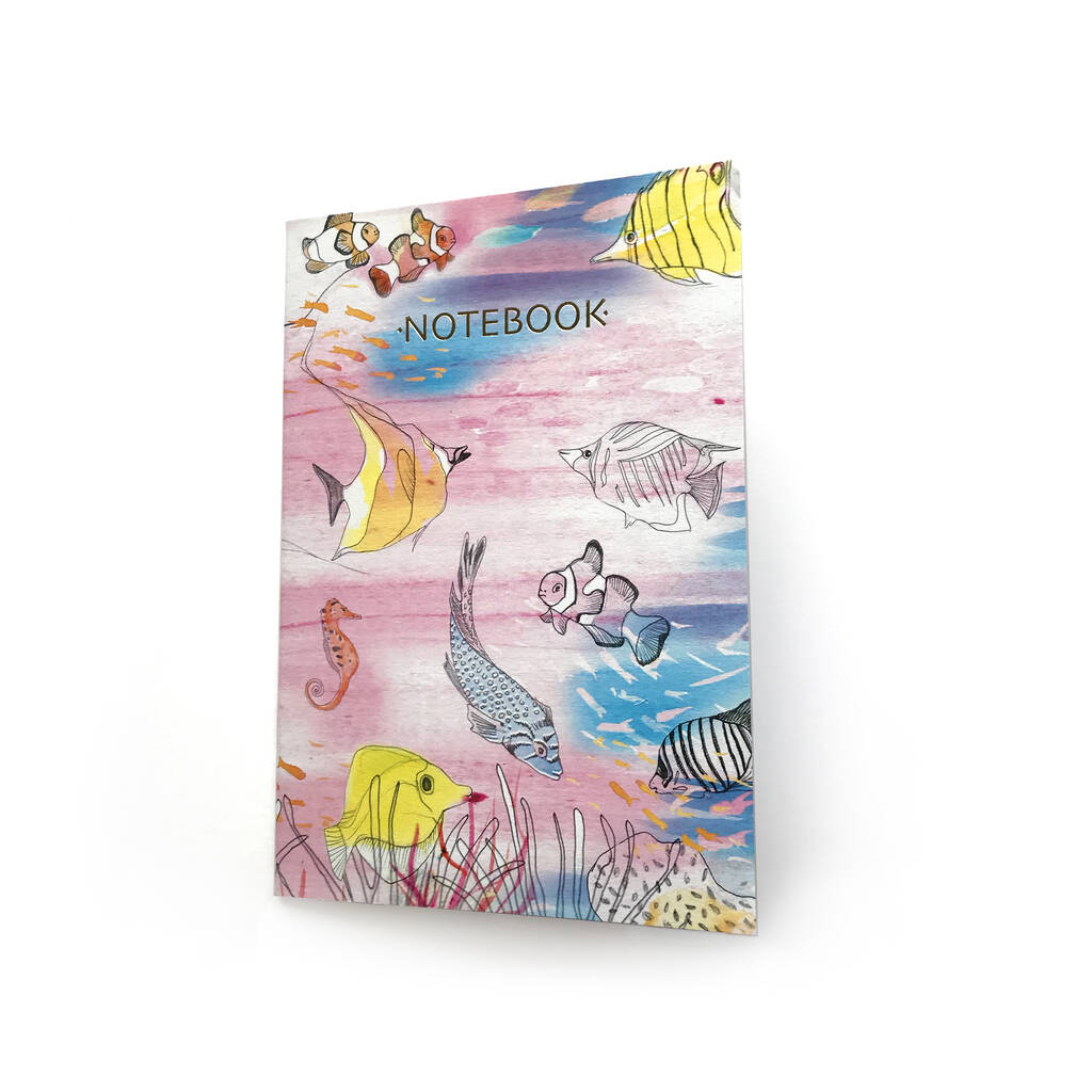 Coral Reef A5 Notebook By Nina Nou | notonthehighstreet.com