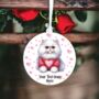 Personalised White Persian Cat Love Decoration, thumbnail 2 of 2
