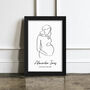 Personalised Line Art Mum To Be Wall Print, thumbnail 6 of 12