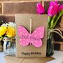 Personalised Best Friend Wooden Butterfly Birthday Card, thumbnail 3 of 5