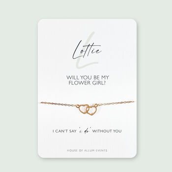 Will You Be My Bridesmaid Personalised Bridal Proposal Bracelet, 3 of 12