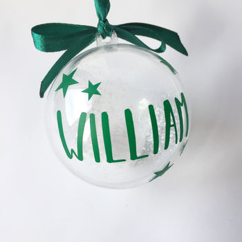 A Personalised Christmas Tree Bauble, 6 of 12