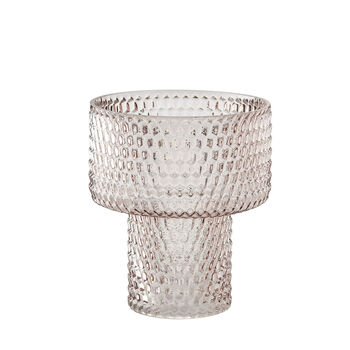 Silma Handmade Blush Pink Glass Vase, 4 of 4