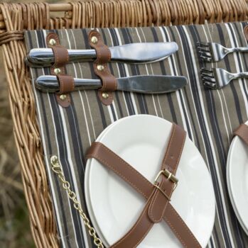 Four Person Luxury Picnic Basket With Contents, 5 of 7