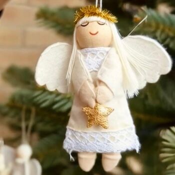 Felt Angel With Halo, 3 of 3