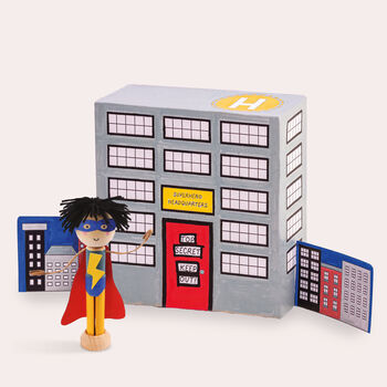 Make Your Own Superhero And Superhero Headquarters Creative Craft Set, 7 of 12