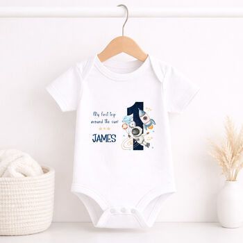 Personalised First Birthday Space T Shirt, 2 of 8