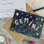Gemini Zodiac Card, thumbnail 5 of 7