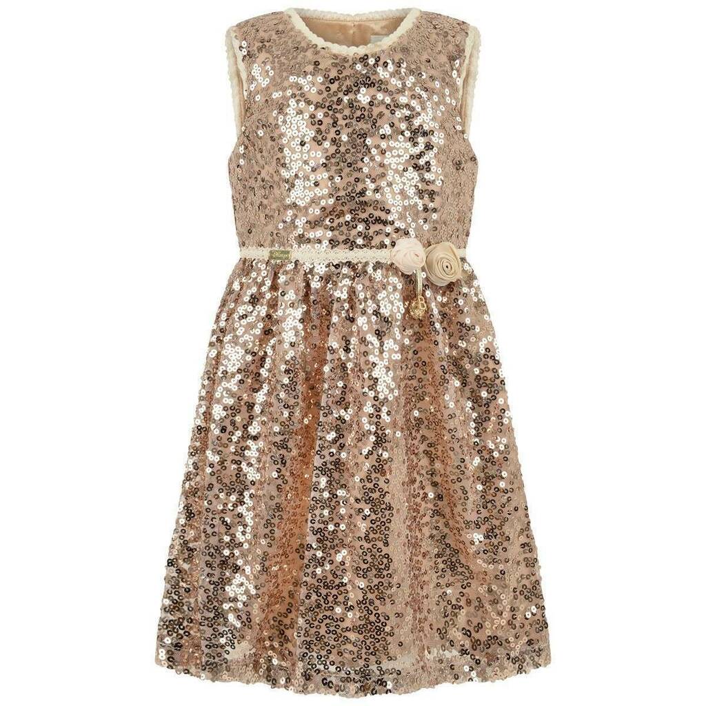 gold sequin party dress 3yrs+ by alice frederick | notonthehighstreet.com