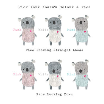 Personalised First Birthday Or Pick Your Age Koala Card, 11 of 12