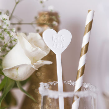 Personalised Couples Drink Stirrers, 2 of 3