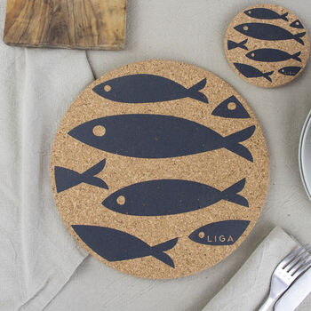 Cork Placemats And Coasters | Fish, 7 of 12