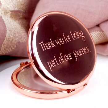 Personalised Logo Compact Mirror, 4 of 7