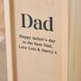 Personalised Blue Checkered Father's Day Drinks Box, thumbnail 2 of 3