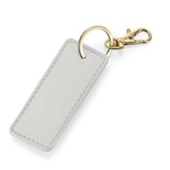 Personalised Saffiano Faux Leather Bag Charms Key Chain Keyring, 3 of 7