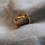 Gold Vermeil Waved Ring, thumbnail 3 of 5