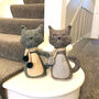 Cat With Pom Pom Scarf Door Stop, thumbnail 3 of 7
