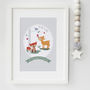'You Are So Loved' Personalised Woodland Nursery Print, thumbnail 1 of 6