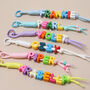 Personalised Beaded Name Bag Charm With Chunky Rope, thumbnail 1 of 7