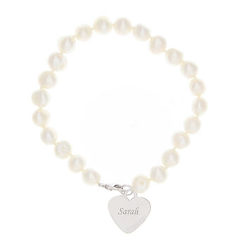 Personalised Scripted Pearl Name Bracelet, 2 of 3