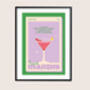 Retro French Martini Print, thumbnail 3 of 4