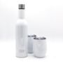 Stainless Steel Bottle And Tumbler Set Sparkling White, thumbnail 1 of 3