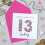 Leopard Love 13th Birthday Card, thumbnail 1 of 2
