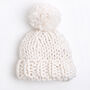 Chunky Bobble Hat Easy Knitting Kit, thumbnail 2 of 7