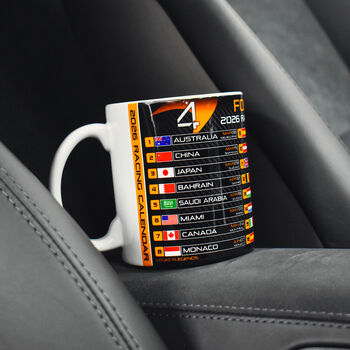 Formula 2026 Racing Calendar Mug Mcl Edition Norris And Piastri, 7 of 7