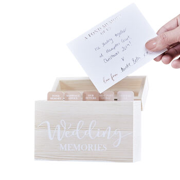 Wooden Wedding Memory Box, 4 of 5