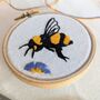Mini Bee Embroidery Kit, thumbnail 2 of 3