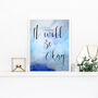 'It Will Be Okay' Inspirational Quote Typography Print, thumbnail 6 of 7
