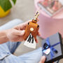 Lifetime Guarantee Personalised Leather Dog Poop Bag Holder With Hot Stamped Dog Name, thumbnail 4 of 4