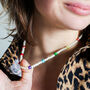 Scattered Disco Rainbow Pearl Necklace, thumbnail 1 of 2