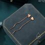 Sterling Silver Delicate Heart Threader Earrings With Spiral Chains, thumbnail 3 of 11