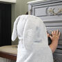 Personalised Hooded Baby Bath Towel Donkey, thumbnail 4 of 9