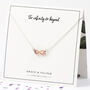 Silver Gold And Rose Gold Infinity Symbol Necklace, thumbnail 3 of 10