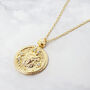 Leo Zodiac Star Sign Gold Plated Necklace, thumbnail 1 of 4
