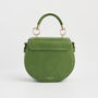 Green Fawn And Snail Embroidered Top Handle Saddle Bag, thumbnail 5 of 9