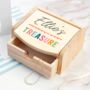 Personalised Kid’s Colourful Wooden Jewellery Box, thumbnail 1 of 3