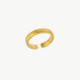 Textured Brilliance Hammered Gold Band Ring, thumbnail 2 of 7