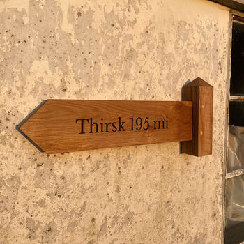 Engraved Coast Path Sign Post, 6 of 8