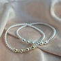 Sterling Silver 925 Milestone 30 40 50 60 70 80 90 Bead Birthday Bracelet, thumbnail 3 of 9