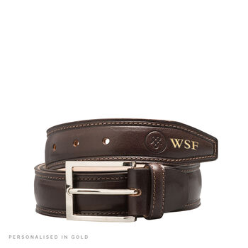 Personalised Leather Waist Belt. 'The Franco', 5 of 12