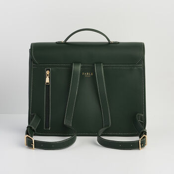Into The Woods Green Large Satchel Backpack, 3 of 7