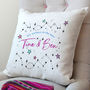 Personalised Written In The Stars Couple's Cushion, thumbnail 1 of 4