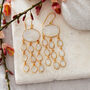 Moonstone Gold Plated Silver Jellyfish Earrings, thumbnail 3 of 10