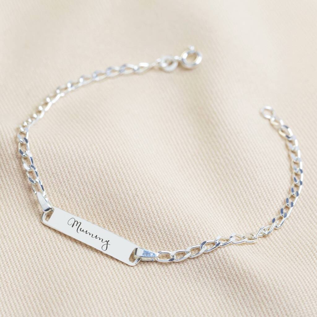 Personalised Sterling Silver Identity Bracelet By Lisa Angel