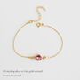 October Birthstone Set Bracelet And Necklace, thumbnail 3 of 7